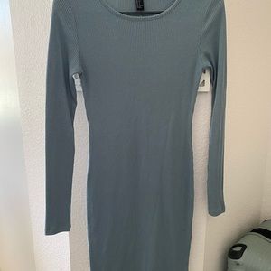 Long sleeve body con dress